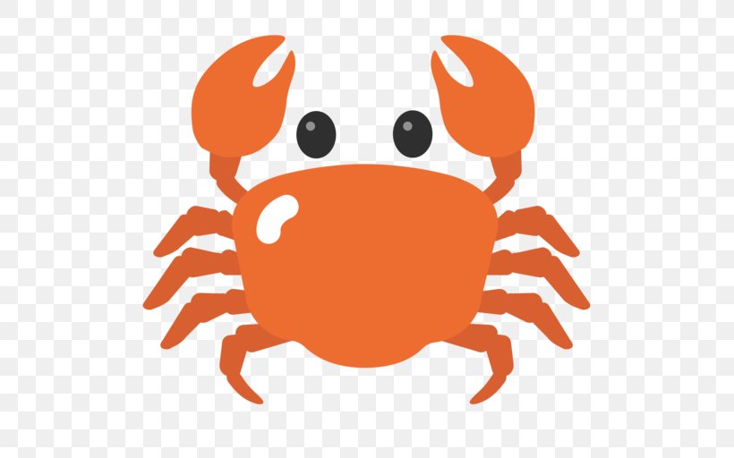 Crab Emojipedia Synonyms And Antonyms Android Nougat, PNG, 512x512px, Crab, Android, Android 71, Android Nougat, Artwork Download Free