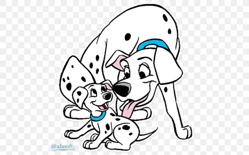 Dalmatian Dog Puppy Perdita Pongo Clip Art, PNG, 512x512px, Watercolor ...