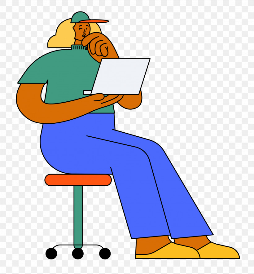 Sitting Cartoon Chair Line Meter, PNG, 2318x2500px, Sitting, Behavior, Cartoon, Cartoon People, Chair Download Free