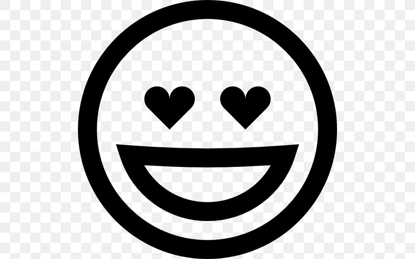 Smiley Emoji Emoticon, PNG, 512x512px, Smiley, Area, Black And White, Emoji, Emojipedia Download Free