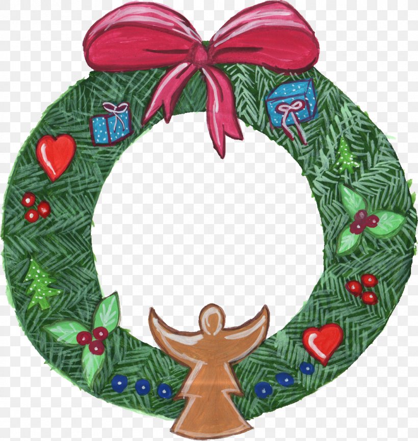 Wreath Christmas Ornament Garland Clip Art, PNG, 1064x1124px, Wreath, Christmas, Christmas Decoration, Christmas Ornament, Decor Download Free