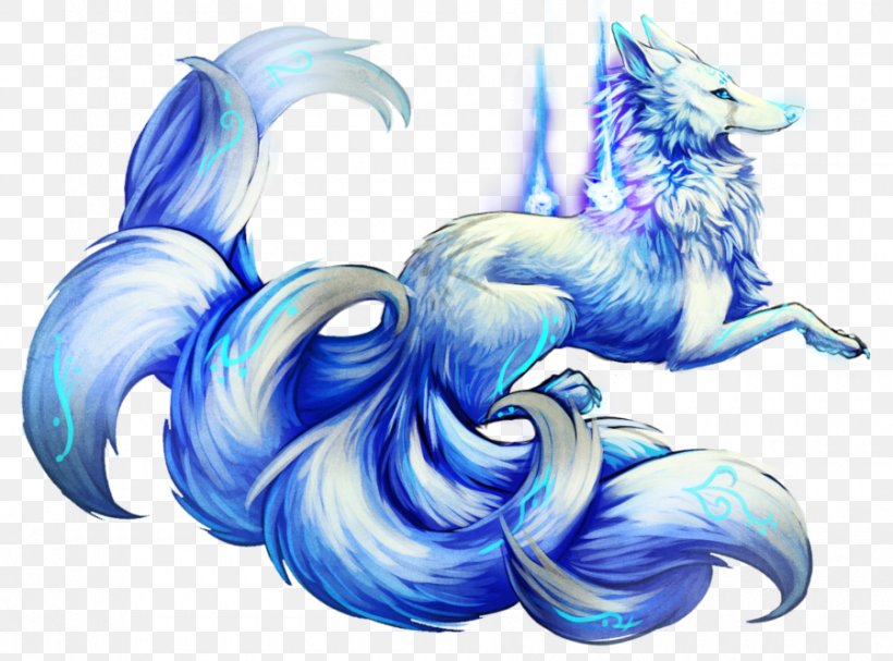 Nine-tailed Fox Gumiho Arctic Fox Kitsune, PNG, 900x667px, Ninetailed Fox, Arctic Fox, Art, Dog, Dragon Download Free