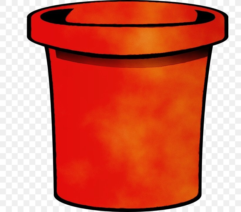Orange, PNG, 734x720px, Watercolor, Cylinder, Orange, Paint, Waste Container Download Free