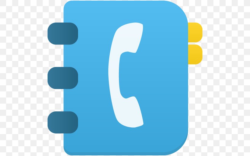 Blue Text Symbol Brand, PNG, 512x512px, Telephone Directory, Address Book, Azure, Blue, Book Download Free
