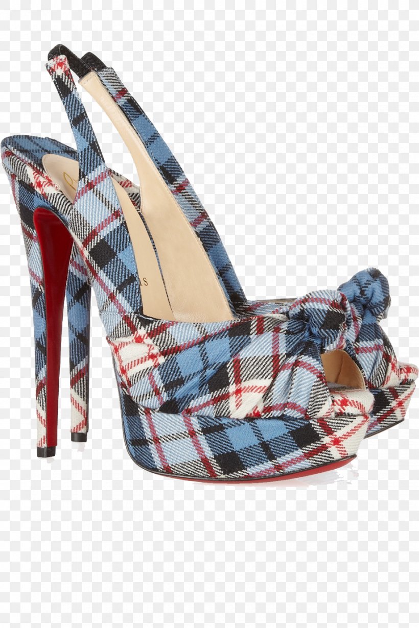 Slingback Tartan Court Shoe Peep-toe Shoe Fashion, PNG, 920x1380px, Slingback, Blue, Boot, Christian Louboutin, Court Shoe Download Free