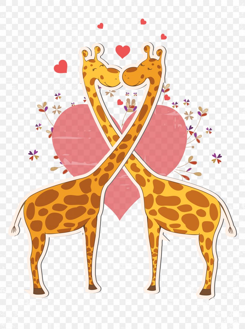 Valentines Day Northern Giraffe Greeting Card Gift Clip Art, PNG, 3341x4482px, Valentines Day, Child, Deer, Gift, Giraffe Download Free