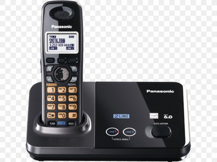 Cordless Telephone Panasonic KX-TG9321 Digital Enhanced Cordless Telecommunications, PNG, 1000x750px, Cordless Telephone, Answering Machine, Caller Id, Cellular Network, Cordless Download Free