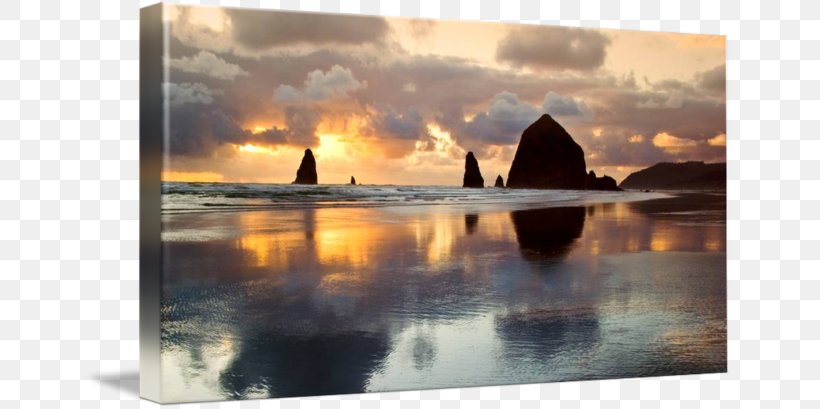 Painting Gallery Wrap Cannon Beach Canvas Desktop Wallpaper, PNG, 650x409px, Painting, Art, Calm, Cannon Beach, Canvas Download Free