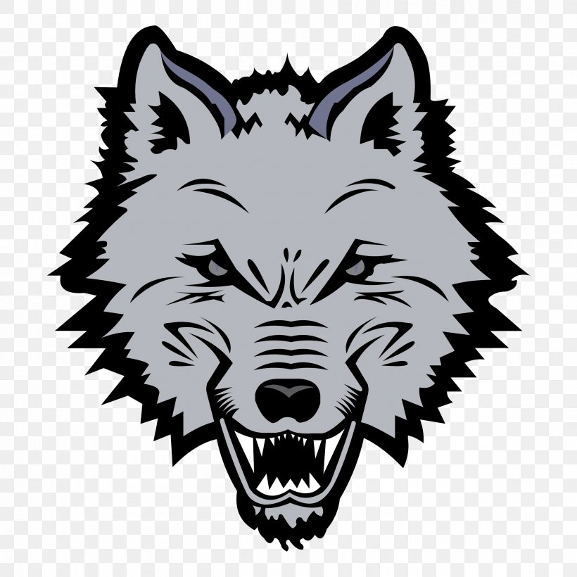 Wolf Vector Graphics Toronto Phantoms Image, PNG, 2400x2400px, Wolf, Black, Black And White, Carnivoran, Dog Like Mammal Download Free