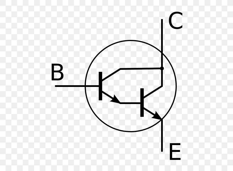 Darlington Transistor Electronics Bipolar Junction Transistor NPN, PNG, 540x600px, Darlington Transistor, Area, Bipolar Junction Transistor, Black, Black And White Download Free