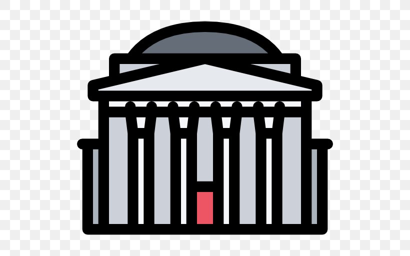 Pantheon Piazza Della Rotonda Monument Clip Art, PNG, 512x512px, Piazza Della Rotonda, Black And White, Brand, Flat Design, Logo Download Free