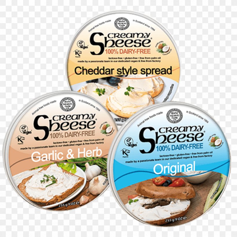 Cream Recipe Vegan Cheese Spread, PNG, 1000x1000px, Cream, Cheddar Cheese, Cheese, Chives, Cream Cheese Download Free