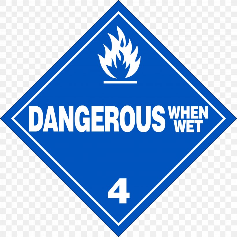Dangerous Goods Placard Combustibility And Flammability HAZMAT Class 9 Miscellaneous Material, PNG, 4582x4582px, Dangerous Goods, Area, Blue, Brand, Chemical Substance Download Free