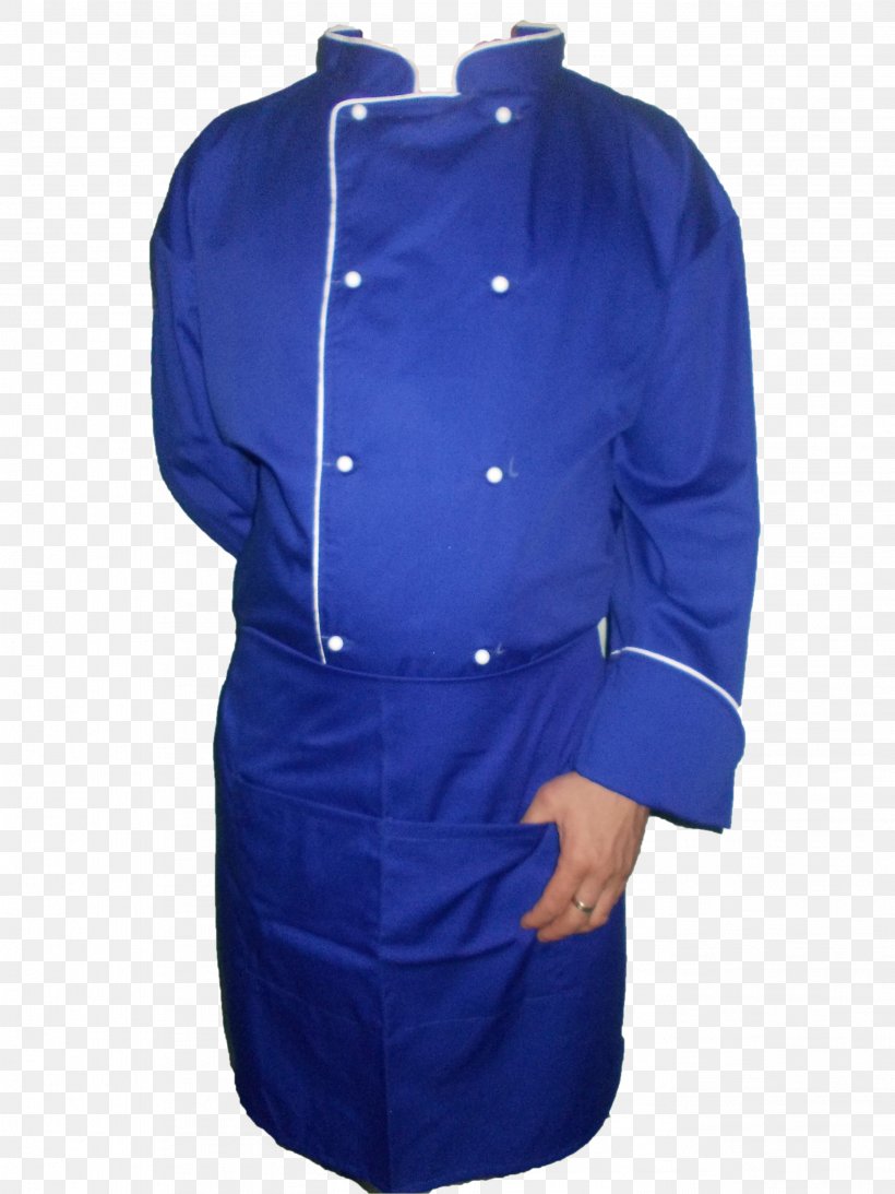 Khalat Cook Suit Blue Sleeve, PNG, 2736x3648px, Khalat, Blue, Cobalt Blue, Cook, Cotton Download Free