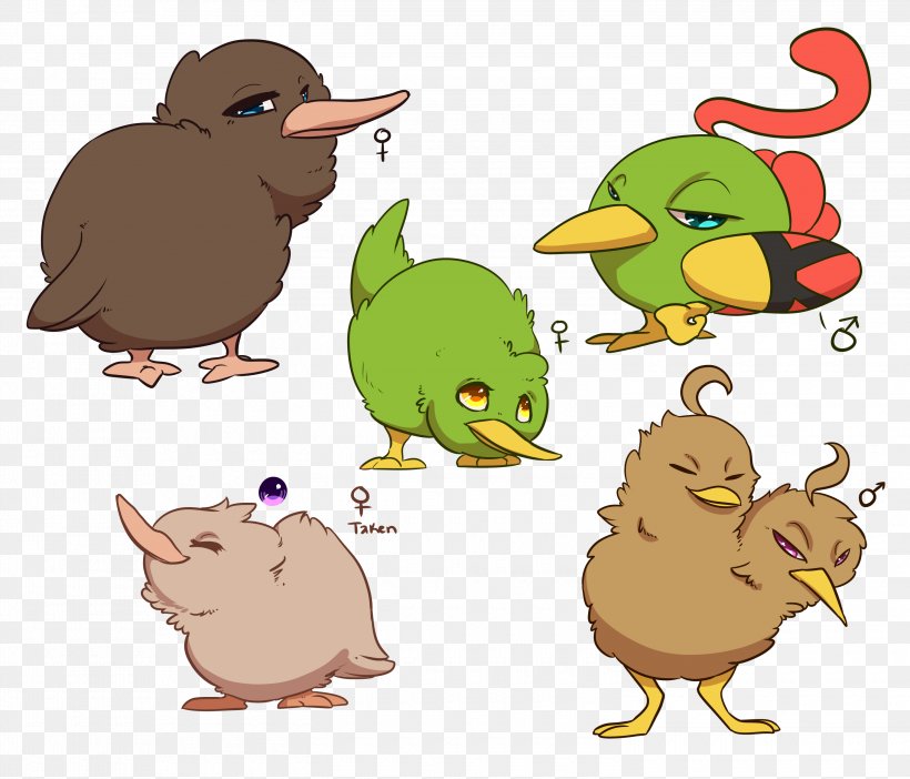 Bird Kiwifruit Drawing Cuteness, PNG, 3000x2571px, Bird, Anatidae, Art, Artwork, Beak Download Free