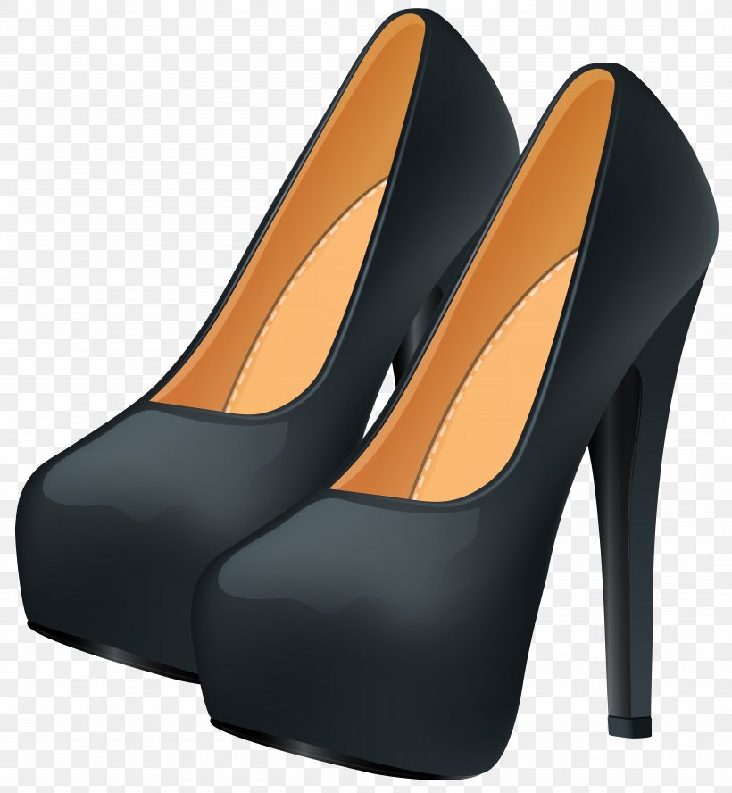 High-heeled Footwear Shoe Stiletto Heel Clip Art, PNG, 7387x8000px, Highheeled Footwear, Basic Pump, Black, Christian Louboutin, Court Shoe Download Free