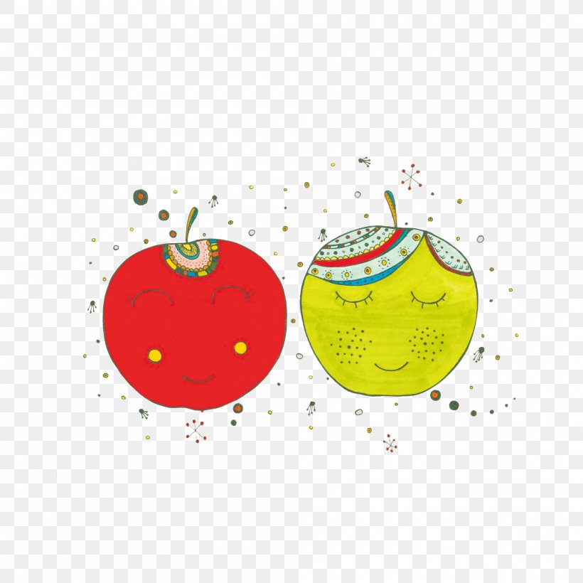 Apple Icon, PNG, 2000x2000px, Apple, Designer, Fruit, Green, Smile Download Free