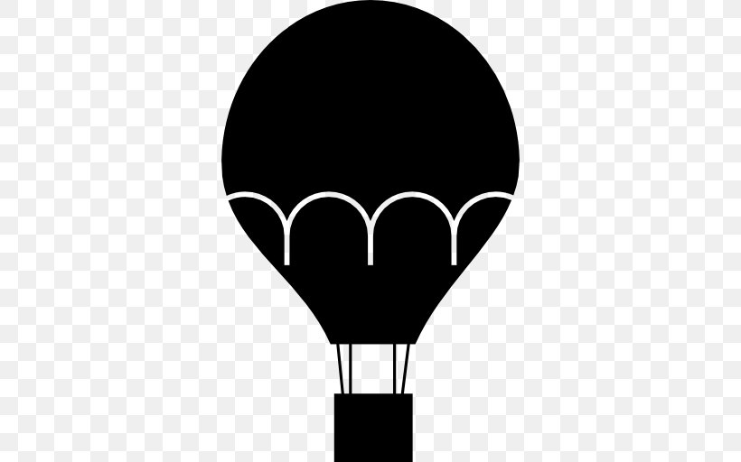 Hot Air Balloon, PNG, 512x512px, Hot Air Balloon, Aerostat, Balloon, Black, Black And White Download Free