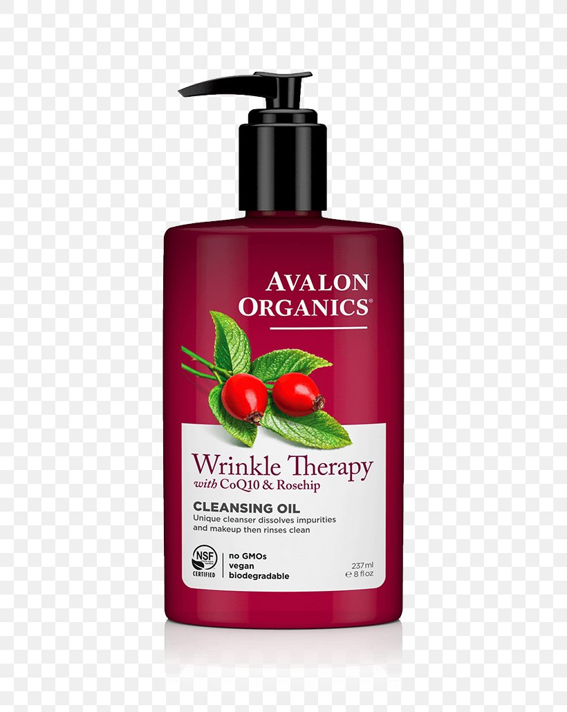 Toner Cleanser Avalon Organics Wrinkle Therapy Cleansing Oil Rose Hip Seed Oil, PNG, 580x1030px, Toner, Antiaging Cream, Cleanser, Coenzyme Q10, Cream Download Free