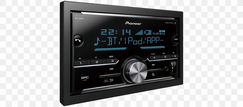 Vehicle Audio ISO 7736 Automotive Head Unit Pioneer Corporation Radio Receiver, PNG, 2450x1080px, Vehicle Audio, Audio, Audio Receiver, Automotive Head Unit, Bluetooth Download Free