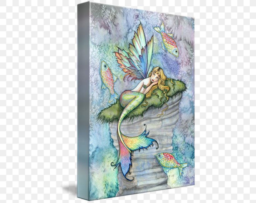 Art Fairy Printmaking Mermaid Printing, PNG, 439x650px, Art, Art Museum, Canvas, Canvas Print, Fairy Download Free