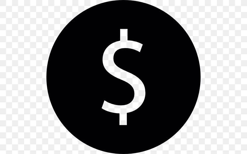 Dollar Sign United States Dollar Money Bag, PNG, 512x512px, Dollar Sign, Bank, Black And White, Brand, Commerce Download Free