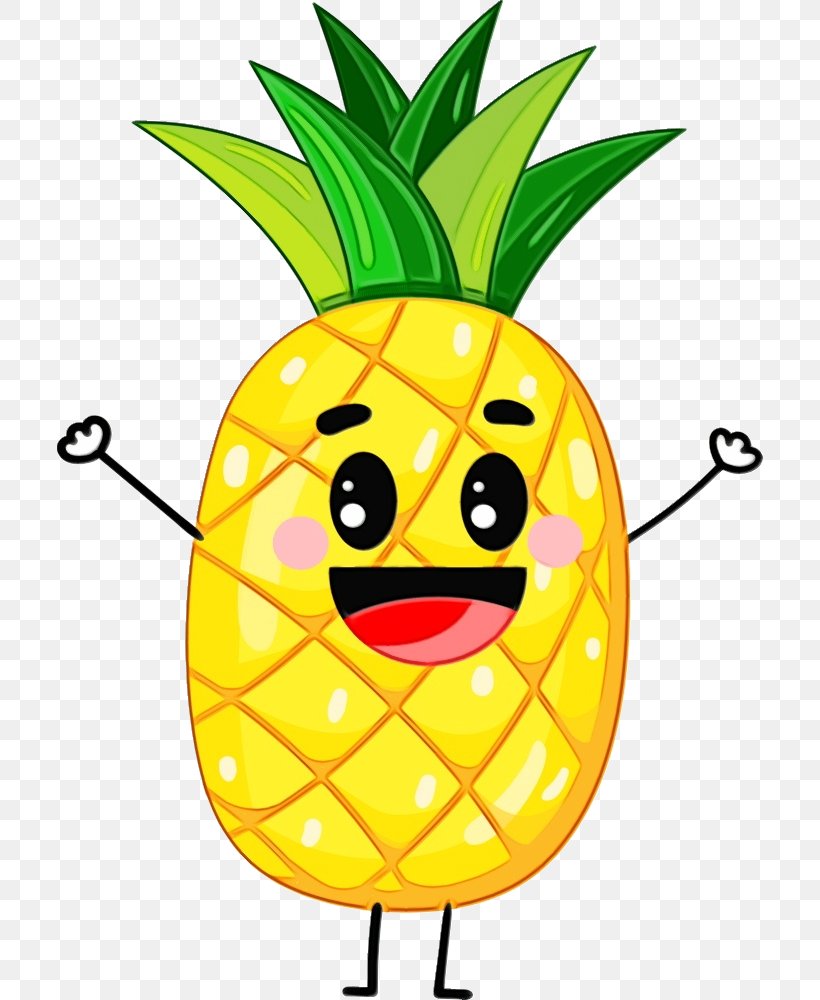 Watercolor Plant, PNG, 706x1000px, Watercolor, Ananas, Cartoon, Emoticon, Food Download Free