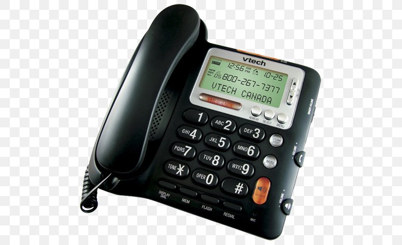 Cordless Telephone Home & Business Phones Speakerphone VTech, PNG, 500x500px, Cordless Telephone, Answering Machine, Answering Machines, Call Waiting, Caller Id Download Free