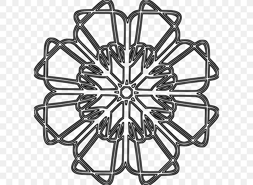 Ornament Rosette Coloring Book, PNG, 600x600px, Ornament, Adult, Art, Auto Part, Bicycle Wheel Download Free