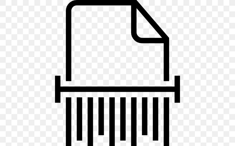 Paper Shredder Recycling Document Clip Art, PNG, 512x512px, Paper, Area, Black, Black And White, Brand Download Free