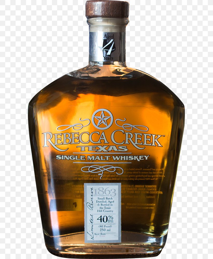 Bourbon Whiskey Distilled Beverage Single Malt Whisky Rebecca Creek Distillery, PNG, 605x1000px, Whiskey, Alcoholic Beverage, Alcoholic Drink, Blended Whiskey, Bottle Download Free