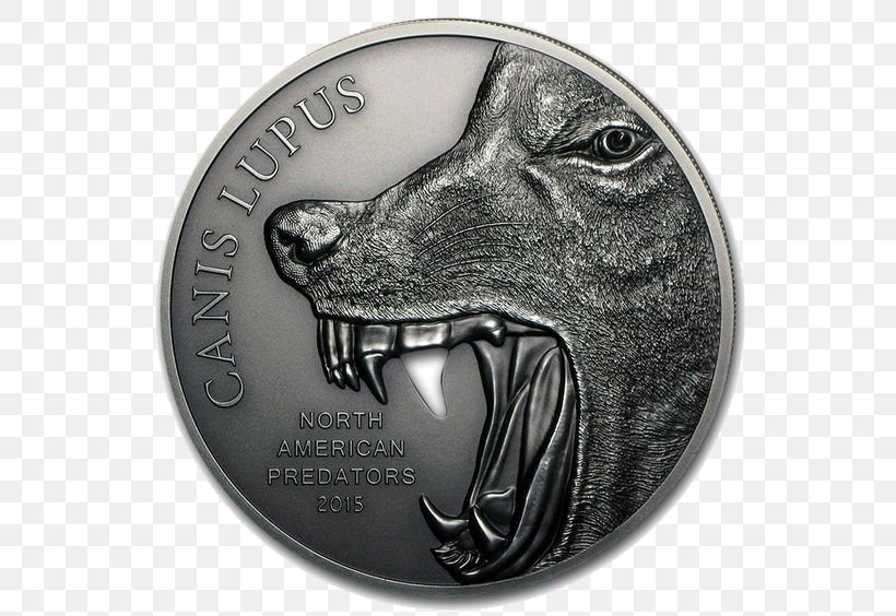 North America Gray Wolf Silver Coin, PNG, 564x564px, North America, Antique, Apmex, Coin, Coin Collecting Download Free
