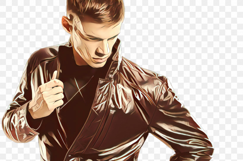 Leather Jacket Textile Neck Leather Jacket, PNG, 2452x1632px, Leather, Ear, Gesture, Jacket, Leather Jacket Download Free