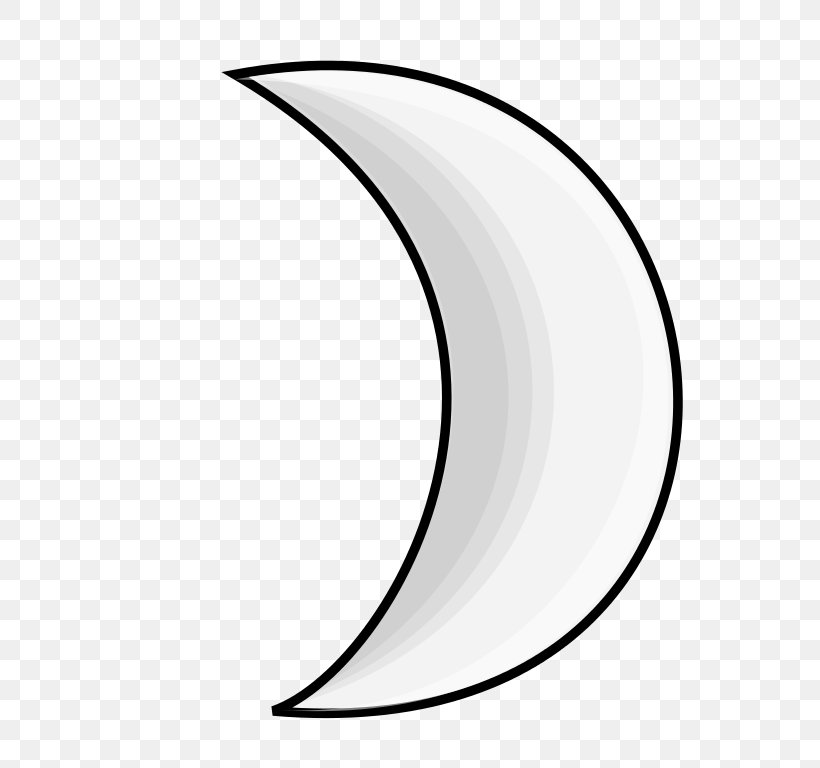 Moon Symbol Weather Crescent Clip Art, PNG, 768x768px, Moon, Alchemical Symbol, Area, Black And White, Crescent Download Free