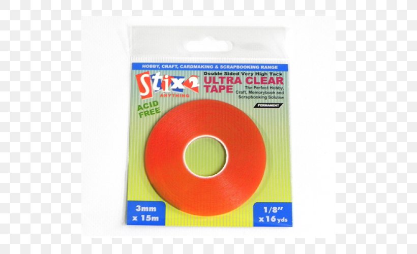 Stix2 Double Sided Ultra Clear Very High Tack Adhesive Tape Paper Box-sealing Tape Double-sided Tape, PNG, 500x500px, Adhesive Tape, Adhesive, Boxsealing Tape, Doublesided Tape, Hardware Download Free