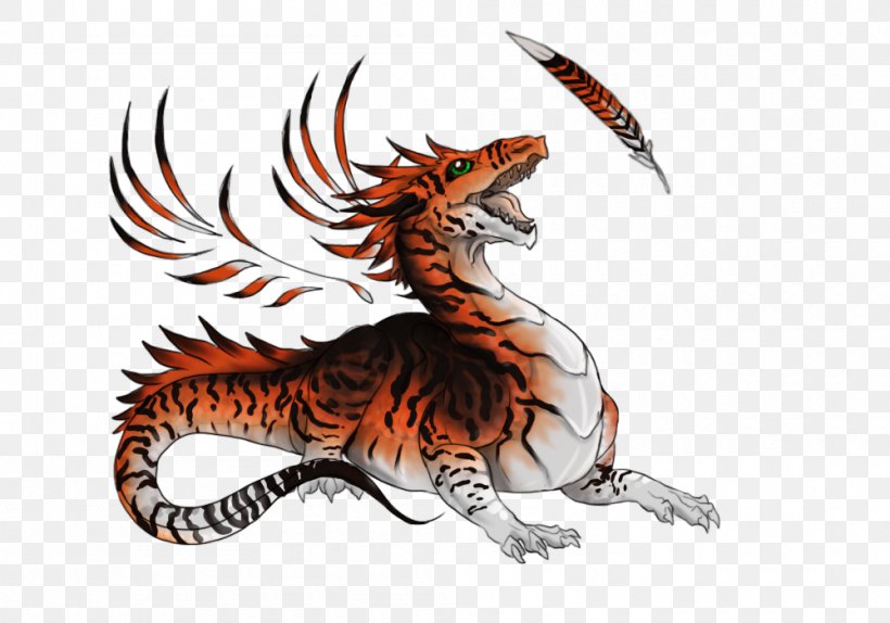 Tiger Velociraptor Dragon Cat Claw, PNG, 1000x700px, Tiger, Animal, Big Cat, Big Cats, Carnivoran Download Free