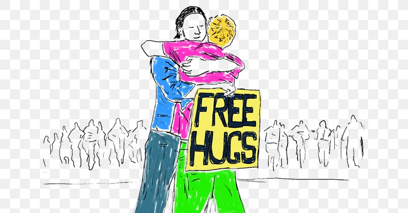 Free Hugs Campaign Graphic Design Logo, PNG, 645x429px, Watercolor, Cartoon, Flower, Frame, Heart Download Free
