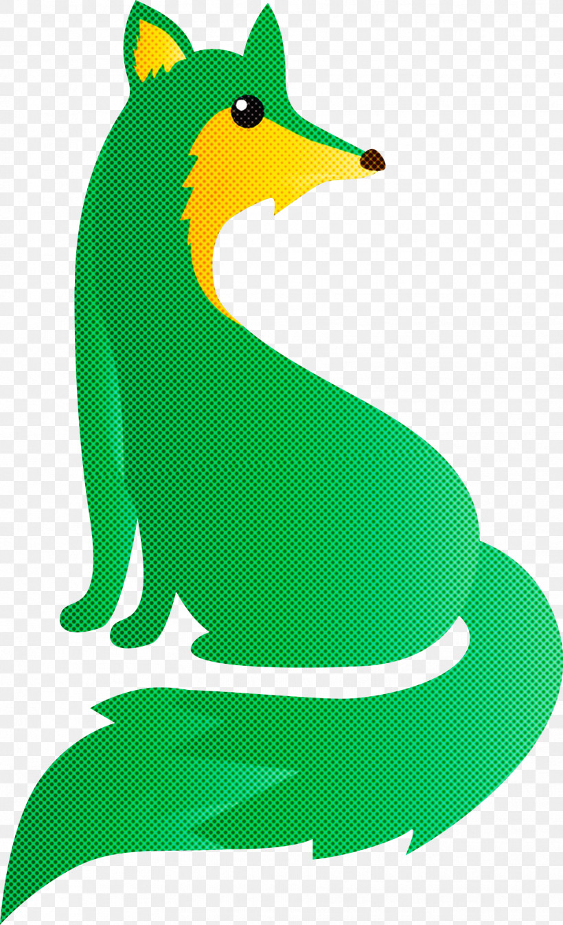 Green Animal Figure Bird Beak, PNG, 1827x3000px, Watercolor Fox, Animal Figure, Beak, Bird, Green Download Free