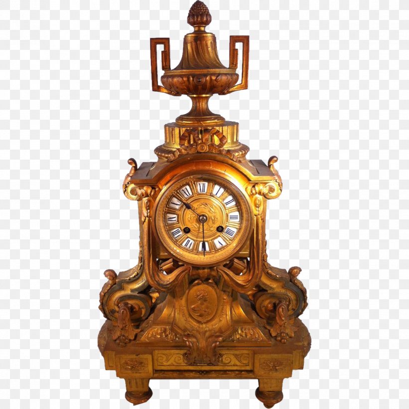 Ormolu Antique French Empire Mantel Clock, PNG, 1146x1146px, Ormolu, Antique, Brass, Bronze, Clock Download Free