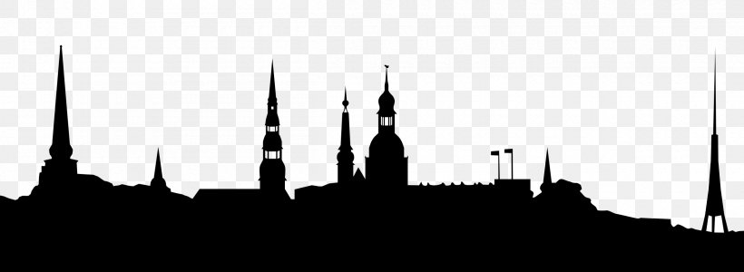 Riga Clip Art, PNG, 2400x880px, Riga, Black And White, City, Landmark, Latvia Download Free