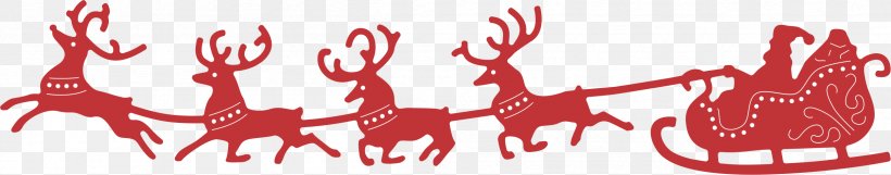 Santa Claus's Reindeer Santa Claus's Reindeer Sled Mrs. Claus, PNG, 2409x473px, Santa Claus, Animal Figure, Christmas Card, Christmas Day, Deer Download Free