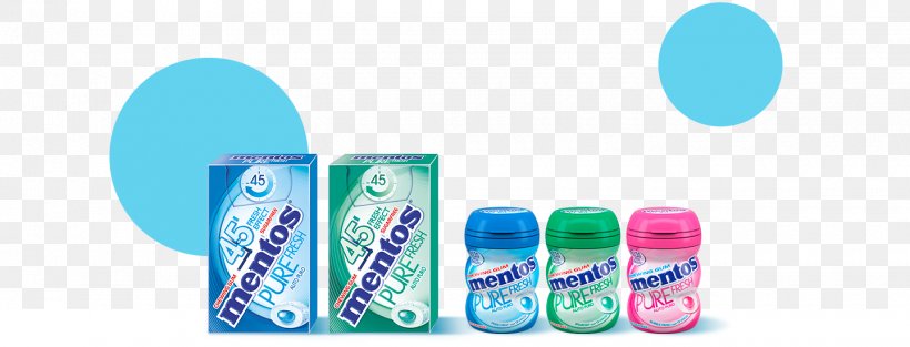 Chewing Gum Mentos Perfetti Van Melle Candy Brand, PNG, 1440x550px, Chewing Gum, Aqua, Blue, Brand, Candy Download Free
