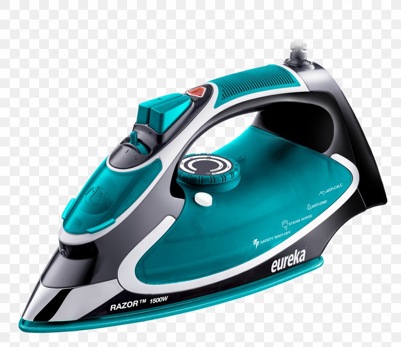 Clothes Iron Steam Ironing Watt Heat, PNG, 2681x2323px, Clothes Iron, Aqua, Clothing, Green, Hardware Download Free