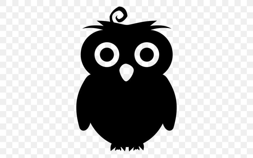 Owl Bird Cartoon Eastern Screech Owl Bird Of Prey, PNG, 512x512px, Owl, Bird, Bird Of Prey, Blackandwhite, Cartoon Download Free