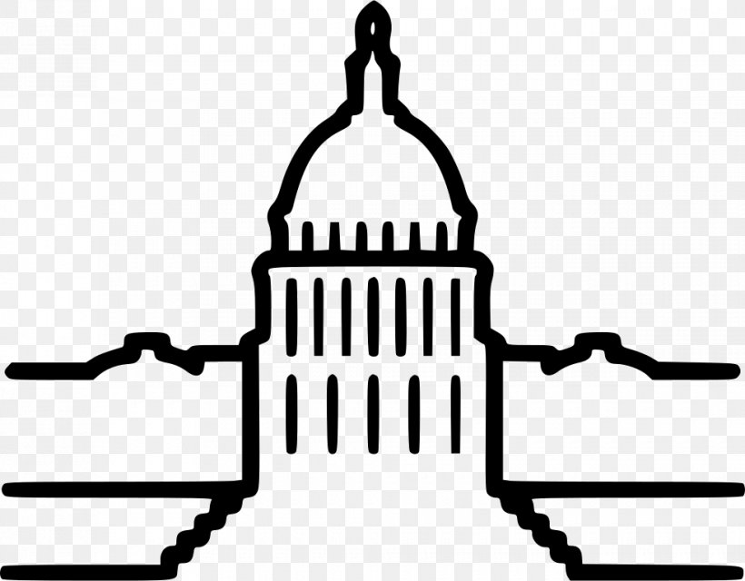 White House Clip Art, PNG, 980x766px, White House, Artwork, Black, Black And White, Building Download Free