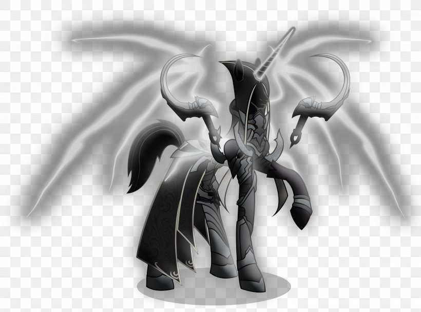 Diablo III: Reaper Of Souls My Little Pony Video Game, PNG, 5669x4200px, Diablo Iii Reaper Of Souls, Archangel, Black And White, Diablo, Diablo Iii Download Free