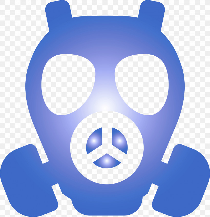 Gas Mask, PNG, 2904x3000px, Gas Mask, Blue, Cobalt Blue, Costume, Electric Blue Download Free