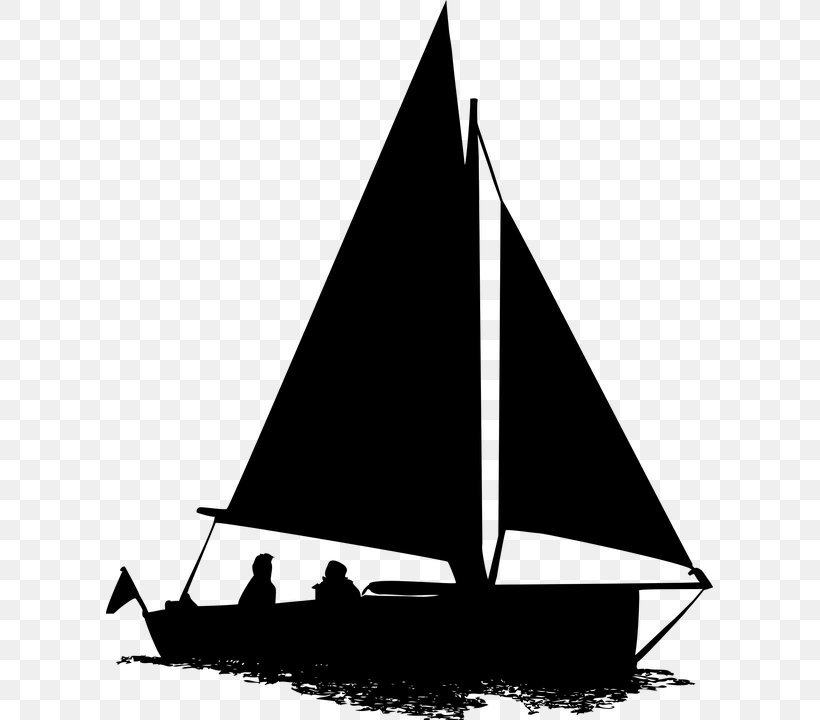 Sailboat Silhouette Clip Art, PNG, 607x720px, Sailboat, Black And White, Boat, Brigantine, Caravel Download Free