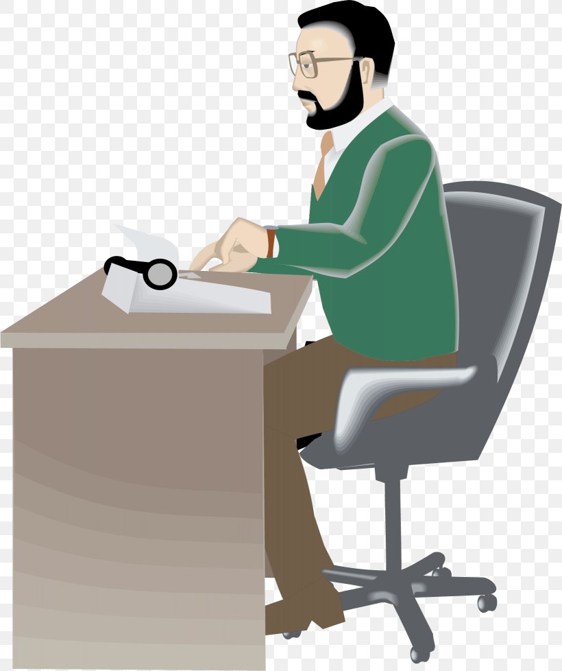 Cartoon Computer File, PNG, 1639x1956px, Cartoon, Chair, Communication, Desk, Drawing Download Free