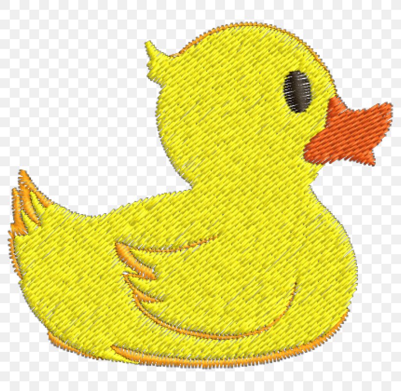 Duck Embroidery Sewing Machines Wool Textile, PNG, 800x800px, Duck, Bath Toy, Beak, Bear, Bird Download Free